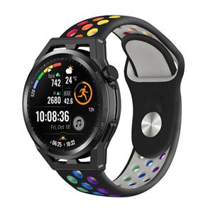 Strap-it Huawei Watch GT sport band (zwart kleurrijk)