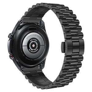 Strap-it Huawei Watch GT Presidential stalen band (zwart)