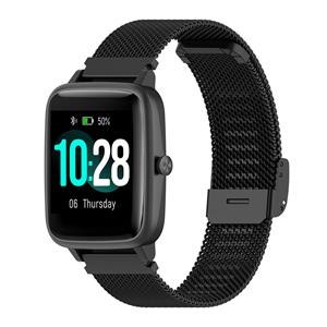 Strap-it ID205L Milanese band (zwart)