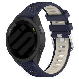 Strap-it Garmin Venu SQ 2 sport gesp bandje (donkerblauw/beige)