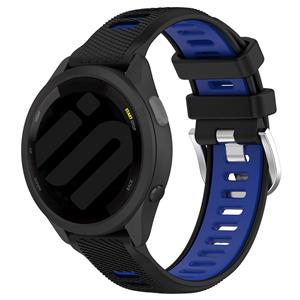 Strap-it Garmin Venu 2 Plus sport gesp bandje (zwart/blauw)