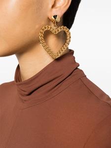 Moschino Oorclips met schakels - Goud