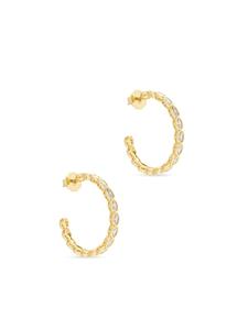 Kenneth Jay Lane crystal-embellished hoop earrings - Goud