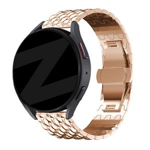 Bandz Samsung Galaxy Watch 3 41mm stalen band 'Dragon' (roségoud)