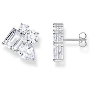 THOMAS SABO Paar Ohrstecker Thomas Sabo Damen-Ohrstecker Silber Zirkonia