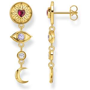 THOMAS SABO Paar Ohrhänger Thomas Sabo Damen-Ohrhänger Silber Zirkonia