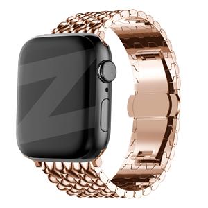 Bandz Apple Watch stalen band 'Dragon' (roségoud)