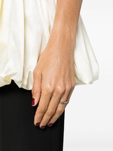 Zancan Ring met gegraveerd logo - Zilver