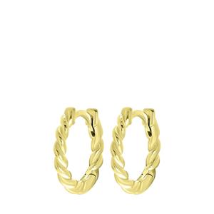 Lucardi Oorbellen Zilver - goudkleurig