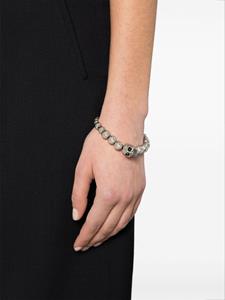Alexander McQueen Armband met doodskop-bedel - Zilver