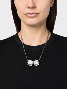 MM6 Maison Margiela Halsketting met oversized hanger - Zilver