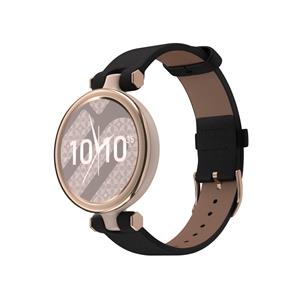 Strap-it Garmin Lily leren bandje (zwart)