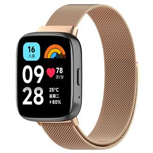 Strap-it Redmi Watch 3 Active / Lite Milanese band (rosé goud)