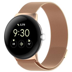 Strap-it Google Pixel Watch 1/2 Milanese band (rosé goud)