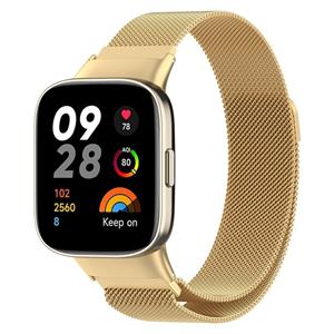 Strap-it Redmi Watch 3 Milanese band (goud)