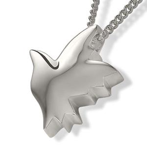 Urnwebshop Ashanger Vredesduif Zilver