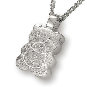 Urnwebshop Zilver Teddybeer Ashanger