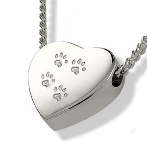 Urnwebshop Assieraad Hart 4 Pootjes Zilver