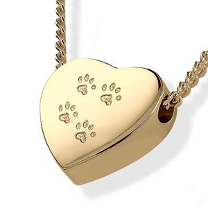 Urnwebshop Assieraad Hart 4 Pootjes Goud