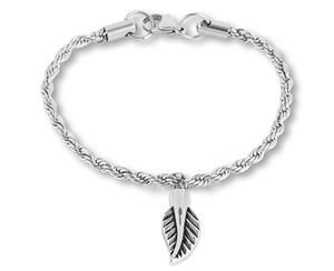 Urnwebshop RVS Aurora Armband met Ashanger Vallend Blad