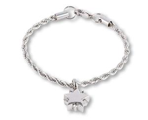 Urnwebshop RVS Aurora Armband met Ashanger Schitterende Ster