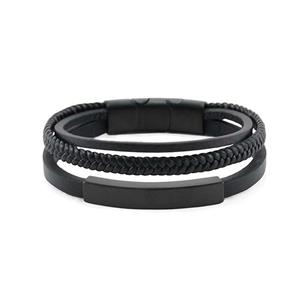 Urnwebshop Lifetime Memory As-Armband, Matzwarte RVS Asruimte