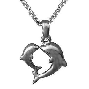 Urnwebshop RVS Ashanger Dolfijn Dolfijntje, inclusief Collier