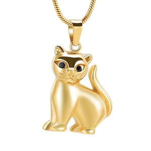 Urnwebshop RVS Ashanger Katje Goud, inclusief Slangencollier