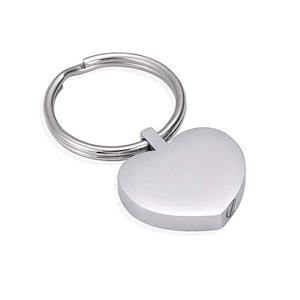 Urnwebshop As-sleutelhanger Dieren Hartje Zilver