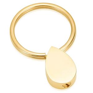 Urnwebshop As-sleutelhanger Dieren Traan Goud
