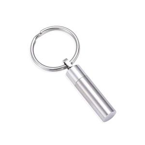 Urnwebshop As-sleutelhanger Dieren Buisje Zilver