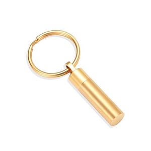 Urnwebshop As-sleutelhanger Dieren Buisje Goud