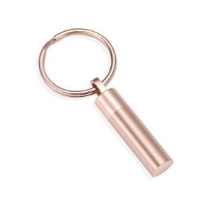 Urnwebshop As-sleutelhanger Dieren Buisje Rozegoud