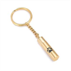 Urnwebshop As-sleutelhanger Dieren Buisje Pootje Goud