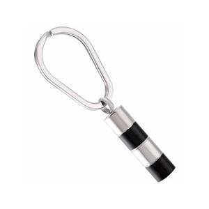 Urnwebshop As-sleutelhanger Dieren Buisje Zilver-Zwart
