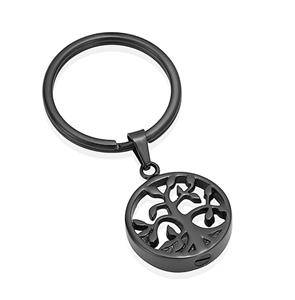 Urnwebshop As-sleutelhanger Dieren Levensboom Inktzwart
