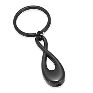 Urnwebshop As-sleutelhanger Dieren Infinity Inktzwart