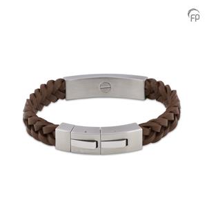 Urnwebshop Memory of a Lifetime As-Armband, Matzilveren RVS Asruimte