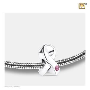 Zilveren LoveUrns Askraal Awareness Pink Zirkonia