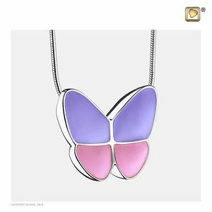 Urnwebshop Ashanger Vlinder Lavendel inclusief Collier