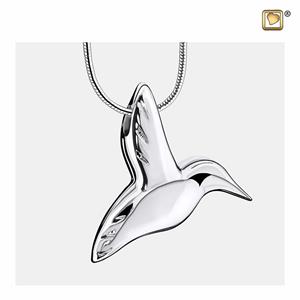 Urnwebshop Zilveren Ashanger Kolibri, inclusief Collier