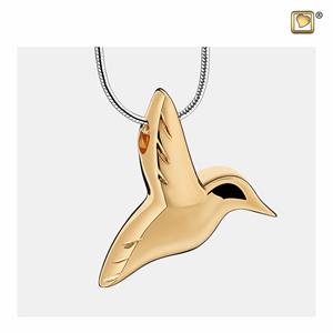 Urnwebshop Verguld Zilveren Ashanger Kolibri, met Collier