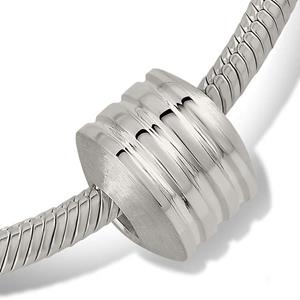 Urnwebshop Strak Design Zilveren Memorial Asbead 3 Strengen 