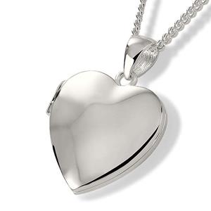 Urnwebshop Zilver Hartmedaillon voor Foto en As 