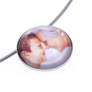 Urnwebshop Edelstalen Asmedaillon met Kleurenfoto 