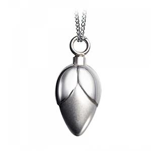Urnwebshop Kleine Ashanger Bloemknop Zilver