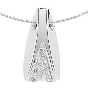 Urnwebshop Ashanger Zilveren Mossel Zirkonia