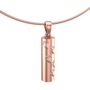 Urnwebshop Rozegouden Ashanger Rond Buisje met Pootjes