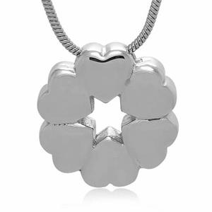 Urnwebshop Assieraad Klaver Hartje Ster, inclusief Collier