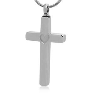 Urnwebshop Assieraad Kruis Hartje, inclusief Collier